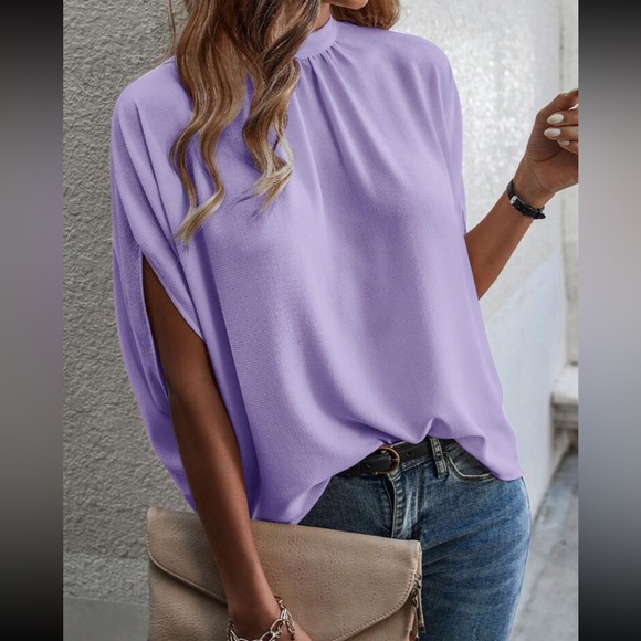 Boho tie back batwing sleeve top - Picture 9 of 14